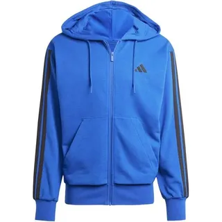Adidas Essentials 3-Streifen French Terry Reißverschlusspullover Team Royal Blue / Black XL