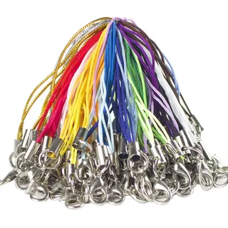 FSSTUD 100 Stück Karabinerverschluss Seil Karabinerverschluss Anhänger Handyanhänger Handy Lanyard für DIY Handwerk