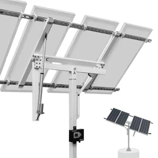 ECO-WORTHY Solarpanel Halterung Einachsiges Tracking System (30% mehr Leistung) mit Controller, Hoche Stabilität, Geeignet für unterschiedliche Verschiedene Solarmodelle, Hof, Feld, Garten