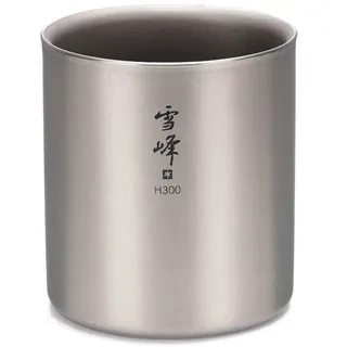 Snow Peak 's Titanium H300 Stapelbecher TW-123, Premium-Titan, hergestellt in Japan, ultraleicht für Camping, Rucksackreisen und den täglichen Gebrauch, lebenslange Produktgarantie