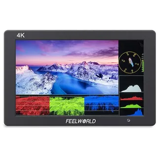 FEELWORLD T7 Plus 7 Zoll 3D LUT On-Kamera-Feldmonitor mit 4K-HDMI-Eingang/Ausgang, IPS 1920 x 1200, robustes Aluminiumgehäuse