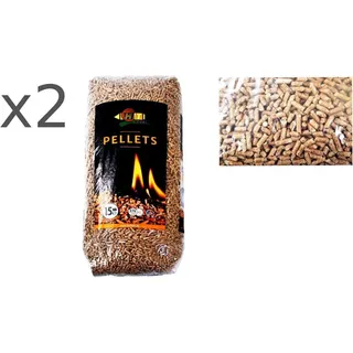 2x15kg Holz-Pellets 6mm ENplus A1DIN Sackware Brennstoff Pelletofen Ofen Heizung