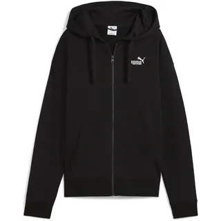 Puma Mädchen ESS Small No. 1 Logo Comfort Full-Zip Hoodie TR Hooded Sweatshirt, PUMA Black, XS