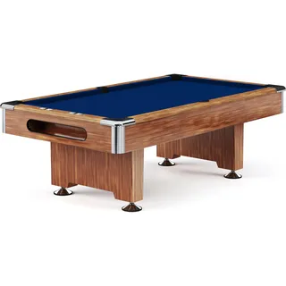 Automaten Hoffmann Billardtisch Club Pro III Dekor Eiche Natur EuroSpeed, Blau, 8 ft (Spielfeld blau No Size