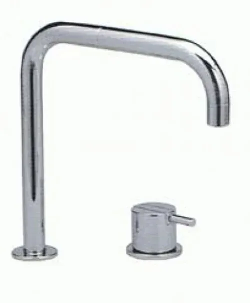 Vola 590 Zweiloch Armatur mit Einhebelmischer, chrom, 590-16