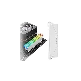 EZDIY-FAB 5V ARGB Speicher RAM Kühler DDR Kühlkörper für DIY PC Spiel MOD DDR3 DDR4 -Weiß 1Pack-PI061