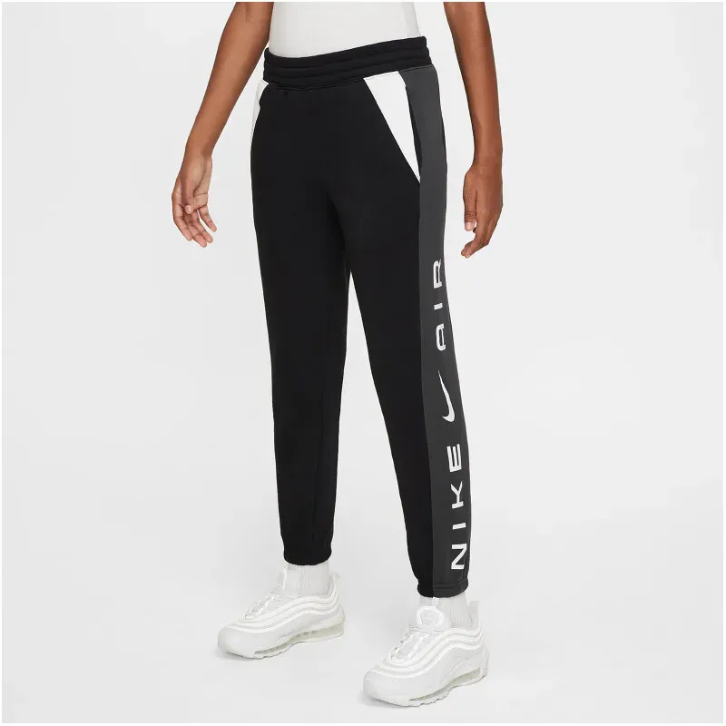 NIKE Air Jogginghose Kinder 010 - black/anthracite/white/white M (137-147 cm)