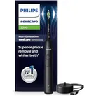 Philips Sonicare 5300 Elektrische Zahnbürste, Schallzahnbürste mit 2 Intensitätsstufen, Druckkontrolle, EasyStart, Smartimer und BrushPacer, Schwarz, Modell HX7101/01