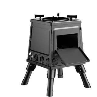 Tragbarer Campingkocher, Raketenofen - Klappbarer Campingofen Holzofen - Tragbare Campingkocher, Camping-Gadgets für Damen, Herren, Erwachsene, Grillen, Wasser kochen, Kochen