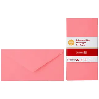Brunnen Briefumschlag DIN lang, fuchsia