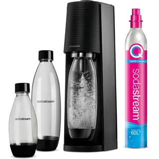 Sodastream Terra black + PET-Flasche 2 l + PET-Flache 1 l + Zylinder