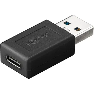 goobay USB-A auf USB-C Adapter Schwarz