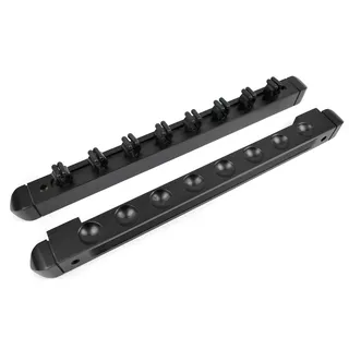 BILMAG Billard Zubehör Queuehalter Wandhalter Roman für 8 Queue Cue Kö, Queueständer (Schwarz)