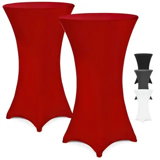 DETEX DETEX® Stehtisch Hussen Ø 60-65cm Verstärkter Fußbereich 30°C Waschbar Stehtischhussen Stretch Tisch Überzug