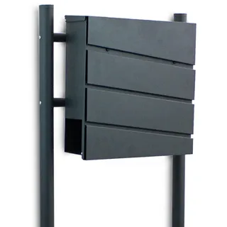 BITUXX MS-18445 Anthrazit inkl. Zeitungsfach