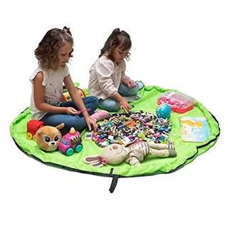 Kinder Spielteppich - Spielmatte Kinder - Matte - Aufbewahrungstasche XXL - Kinder Tasche - Spielmatte Faltbar - Spielzeugaufbewahrung Für Kinder - Spielzeug Organizer - Kinder Matte - Storage Bag