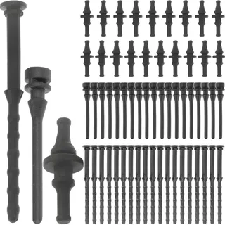 HAAMNING7 Lüfter Entkoppler PC Gehäuse Lüfter Schrauben Gummipuffer Anti-Vibrations Befestigungen für Lüfter, Schwarz, 60 Stück Lüfter Flexible Halterungen, 3 Größen