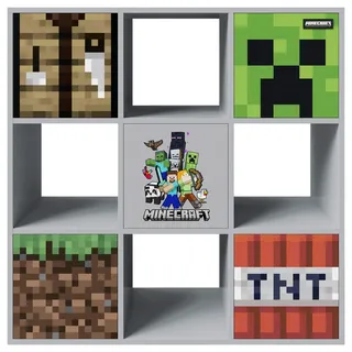 Minecraft Regal Minecraft ca. 90x90x30 cm Grau,