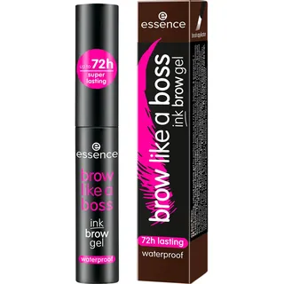 essence brow like a boss ink brow gel, Augenbrauengel, Nr. 03, Braun, langanhaltend, Expressergebnis, vegan, wasserfest, ohne Mikroplastikpartikel, Nanopartikel frei, 1er Pack (4ml)