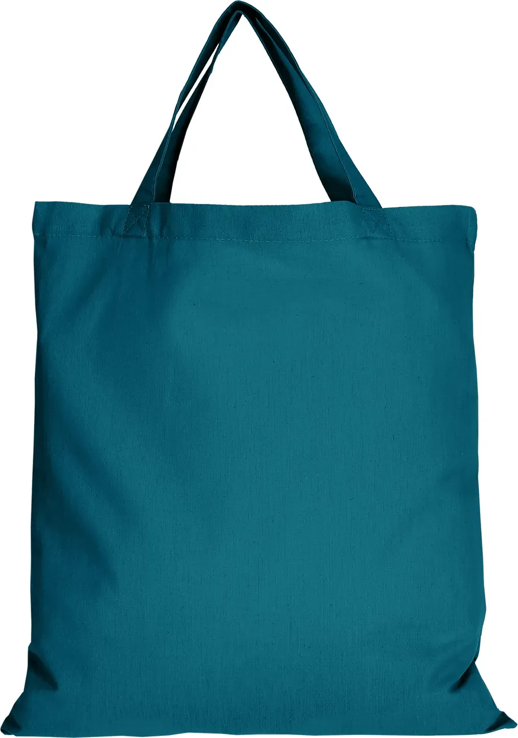 5er | 15er | 50er Pack Baumwolltasche - 28 Farben | mit zwei kurzen Henkeln | 38x42cm | Jutebeutel | Einkaufstasche | unbedruckt, petrol