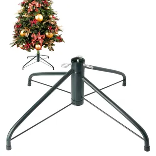EZYDECOR Weihnachtsbaumständer für künstliche Bäume Metall Weihnachtsbaumständer Ersatz (20,5") Grün