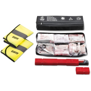 Original BMW Notfalltasche Erste Hilfe Set Verbandstasche + Warndreieck + Warnweste