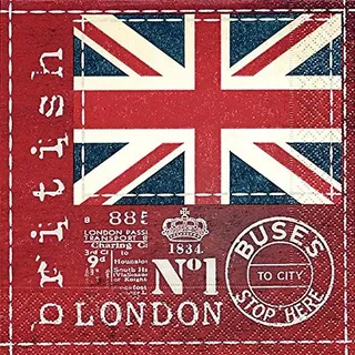 Paper+Design Motivservietten  ́British flag ́ 4037698002357