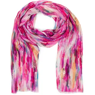 Stylebreaker "Leichter Schal mit Streifen Farbverlauf Metallic", Damen, pink, Obermaterial: 100% Viskose CV., Modisch, Modetücher Schal