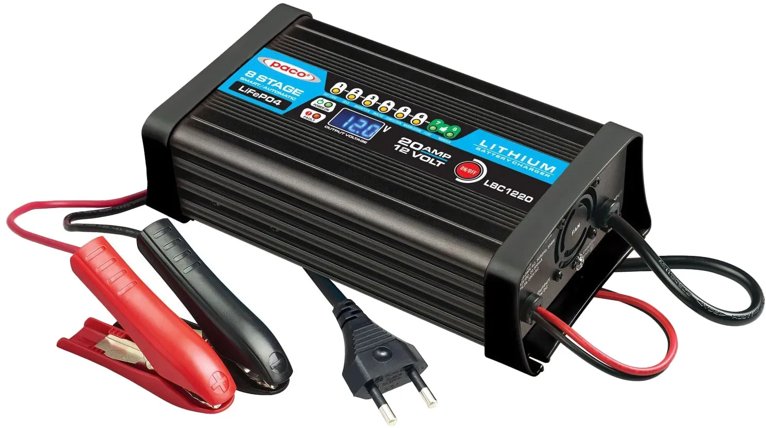 PACO LBC1220 20A/12V LiFePO4 Batterieladegerät