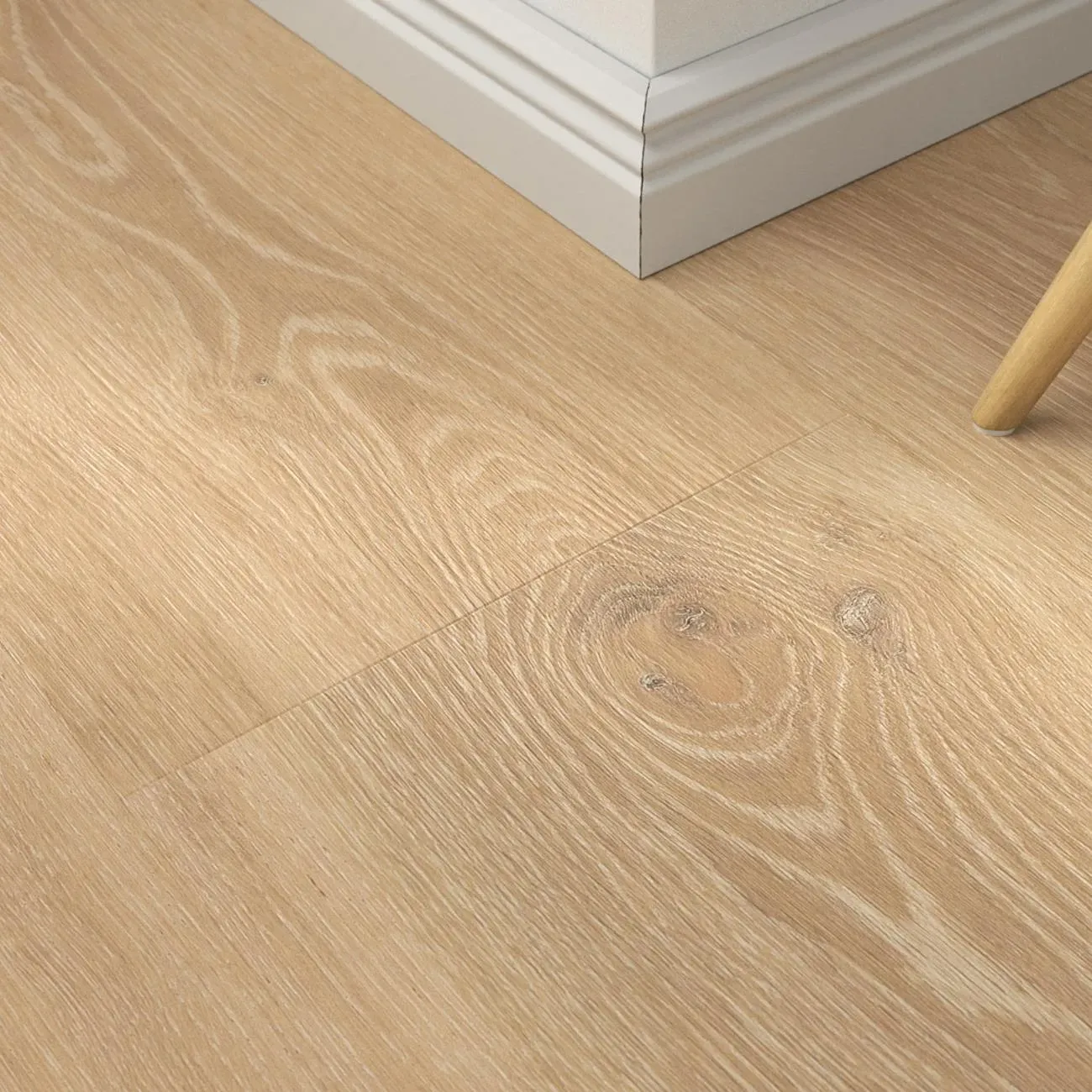 Klick-Vinyl Victoria creme – inkl. Dämmung & Fußleisten