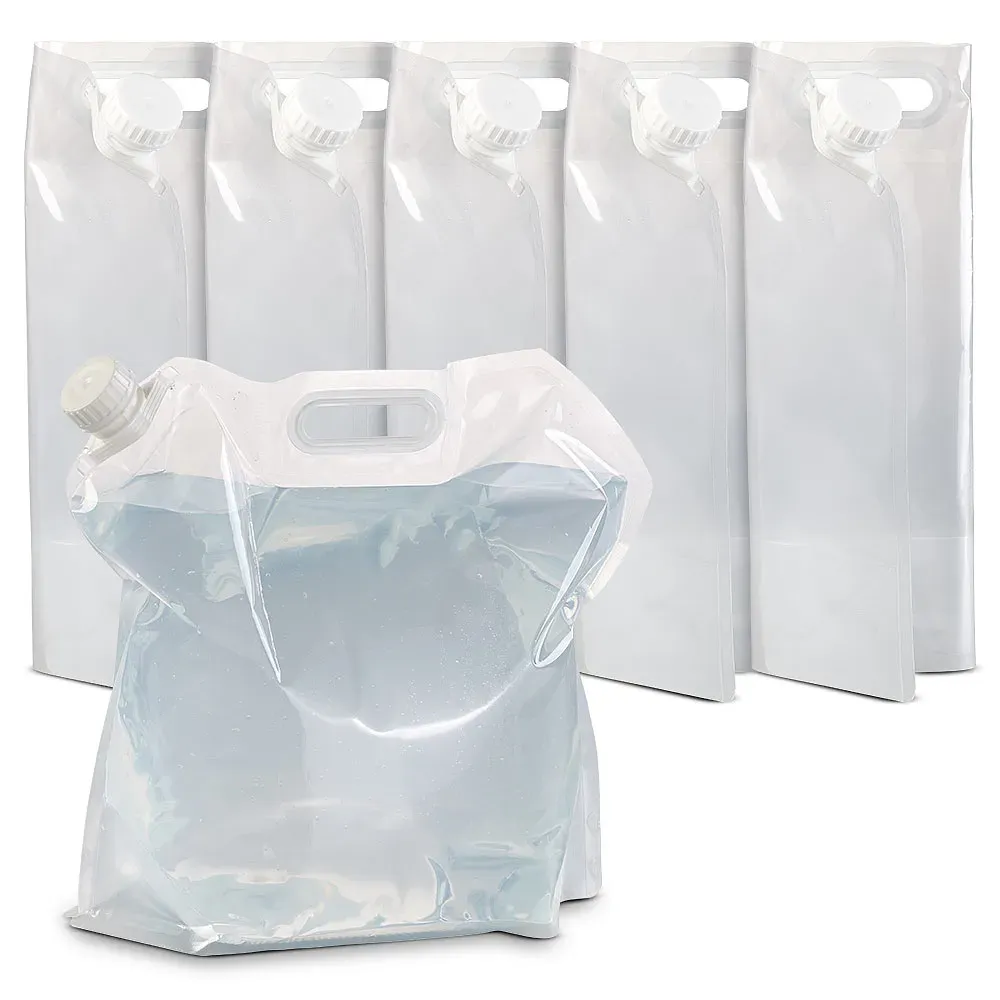 6er-Set faltbare Wasserkanister mit Tragegriff, je 10 Liter