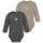 Langarmwickelbody 2er Pack Beige 56