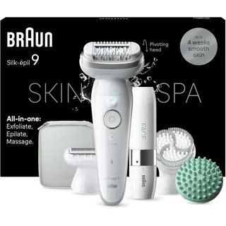 Braun Silk-épil 9 SkinSpa 9-381 Weiß/Silber