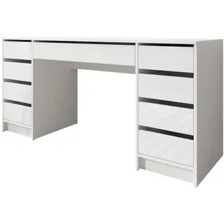 Mirjan24 Schreibtisch Ada Bis Weiß Hochglanz