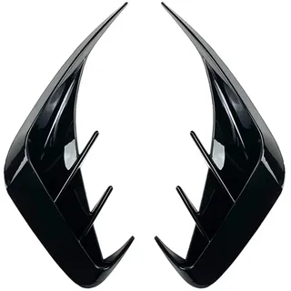 FSFY Heckstoßstange Enten Lip Splitter Feiner Spoiler Trim Dekoration für BMW 3er G20 G21 M-Sport M340i 2019 2020 2021 Glänzend Schwarz