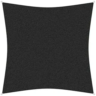sunprotect 83440 Professional Sonnensegel, 3,6 x 3,6 m, Quadrat, wind- & wasserdurchlässig, schwarz