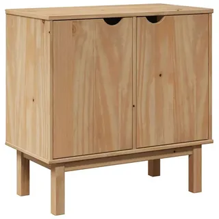 vidaXL Badschrank OTTA 35x30x90 cm Massivholz Kiefer