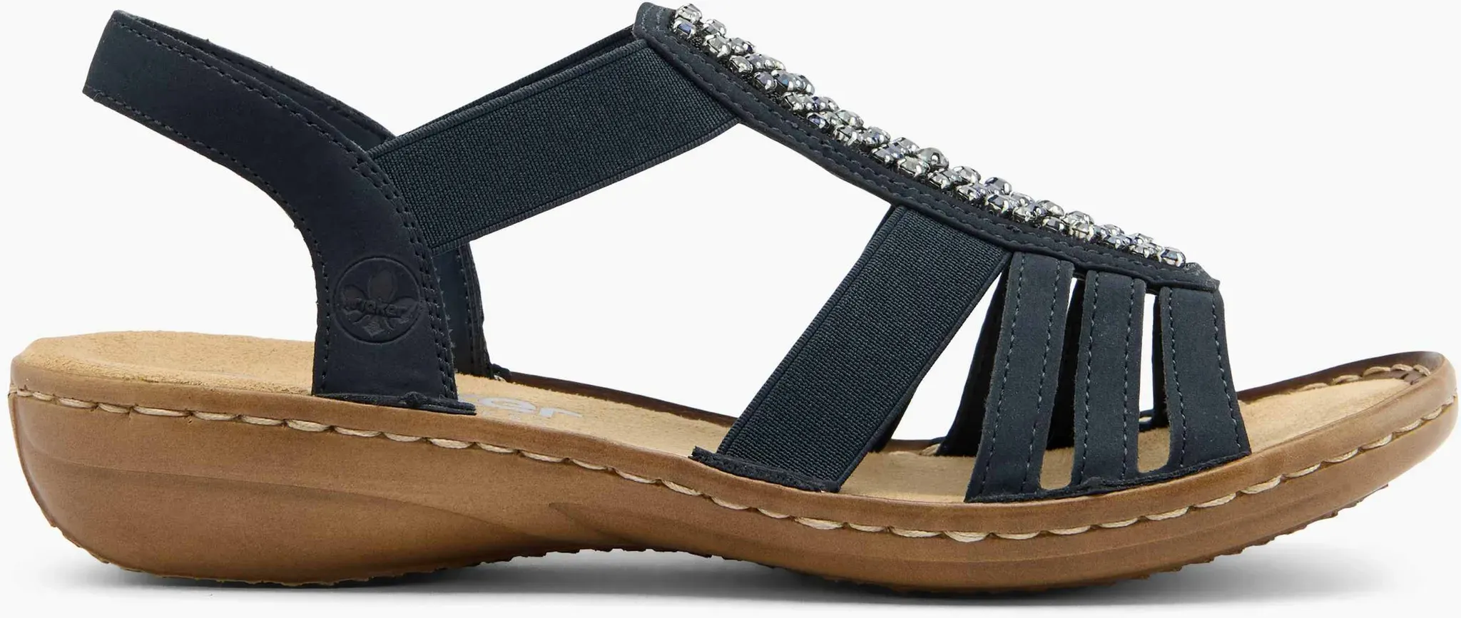 Rieker  Sandale Blau, Damen, Größe: 38, Material: Synthetik - Rieker  Sandale Blau, Damen, Größe: 38, Material: Synthetik - woman - Blau