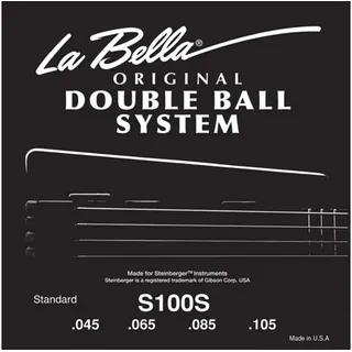 LA BELLA Bass S100S Double Ball 045/105, Saiten für Headless E-Bass
