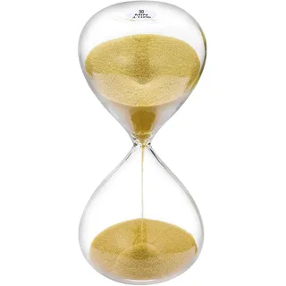 SuLiao Sanduhr, Gold Sanduhr 30 Minuten Groß, Sanduhr 30 Min, Hourglass Sand Time für Kinder, Klassenzimmer, Zuhause, Schreibtisch, Bürodekoration