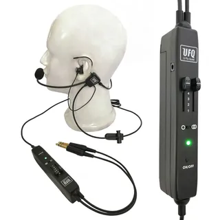 UFQ ANR L2 Hi-Lite In-Ear-Luftfahrt-Headset, vergleichbar mit XXXX Proxxxxxt, Aber superleicht, nur 175 g, klare Kommunikation, tolle Klangqualität für Musik mit MP3-Eingang