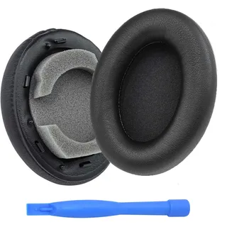 MMobiel Ersatz Ohrpolster für Sony WH-1000XM3 Noise Cancelling Kopfhörer von MMOBIEL - Protein PU Kopfhörer Ohrpolster – Ersatzpolster - Schwarz
