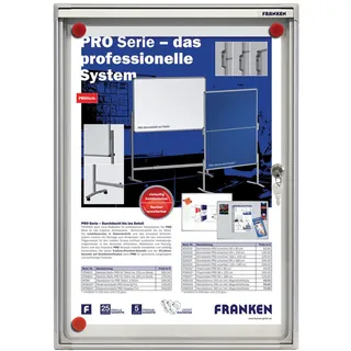 Franken Schaukasten X-tra!Line silber 1x DIN A4