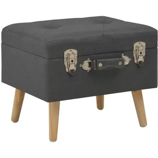 vidaXL Hocker mit Stauraum 3 Stk. 0 x 0 x 0 cm Dunkelgrau