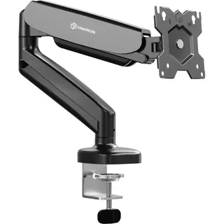 ONKRON Monitor Halterung Bildschirmhalterung 1 Monitor schwenkbar für 13-32 Zoll bis zu 8kg max VESA 100x100 Tischhalterung Schwarz