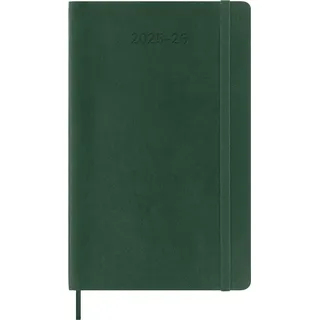 Moleskine Germany GmbH Moleskine 18 Monate Wochen Notizkalender 2025/2026, L/A5, 1 Wo = 1 Seite, rechts linierte Seite, weicher Einband, Myrtengrün