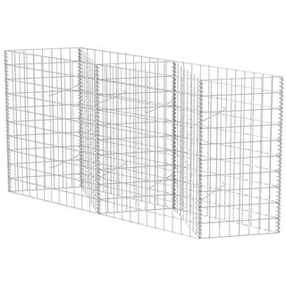 vidaXL Gabionenkorb Pflanzkasten Gemüse-Hochbeet Stahl 120×30×100 cm