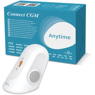 Connect Glukose-Monitoring – 1x Sensor | Nur kompatibel mit Connect Transmitter | 14 Tage Blutzuckermessgerät ohne Stechen Sensor, Einfache Anwendung