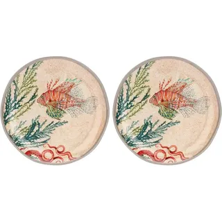 Rose & Tulipani THUN Sea Life by Rose & Tulipani Rose & Tulipani Salatteller, Melamin, 2 Stück