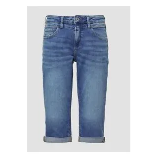 QS Jeans Catie/Slim Fit/Mid Rise/Capri Length, blau, 40